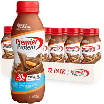 Premier Protein Shake 12-Pack - 30g Protein, 1g Sugar, 24 Vitamins & Minerals - 11.5oz Bottles - LIMITED STOCK!
