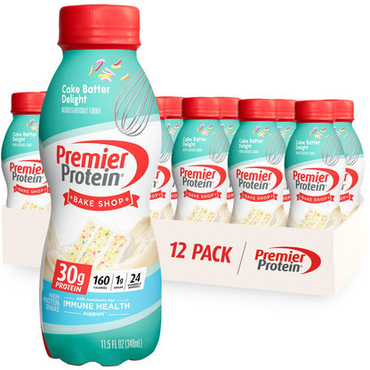 Premier Protein Shake 12-Pack - 30g Protein, 1g Sugar, 24 Vitamins & Minerals - 11.5oz Bottles - LIMITED STOCK!