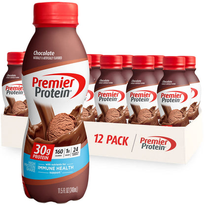 Premier Protein Shake 12-Pack - 30g Protein, 1g Sugar, 24 Vitamins & Minerals - 11.5oz Bottles - LIMITED STOCK!