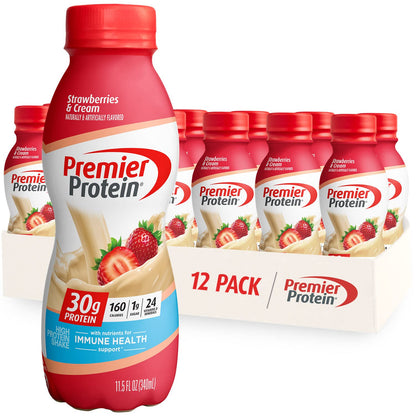 Premier Protein Shake 12-Pack - 30g Protein, 1g Sugar, 24 Vitamins & Minerals - 11.5oz Bottles - LIMITED STOCK!