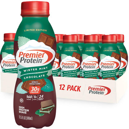 Premier Protein Shake 12-Pack - 30g Protein, 1g Sugar, 24 Vitamins & Minerals - 11.5oz Bottles - LIMITED STOCK!