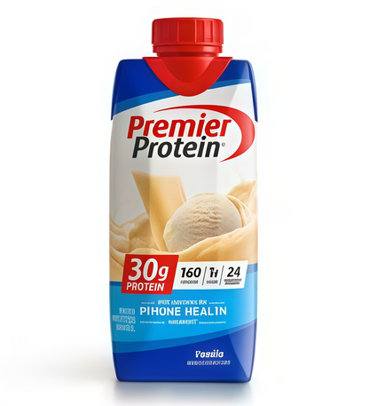 Premier Protein Shake, 30g Protein 1g Sugar, 11oz (Pack of 12) – Vanilla, Chocolate, Café Latte & More!